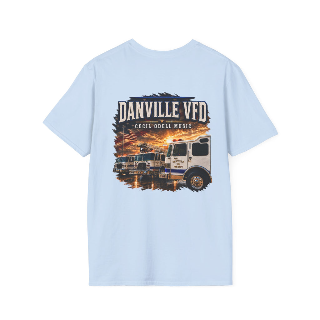 Danville VFD Firetruck T-Shirt: Volunteer Fire Department Crew Tee