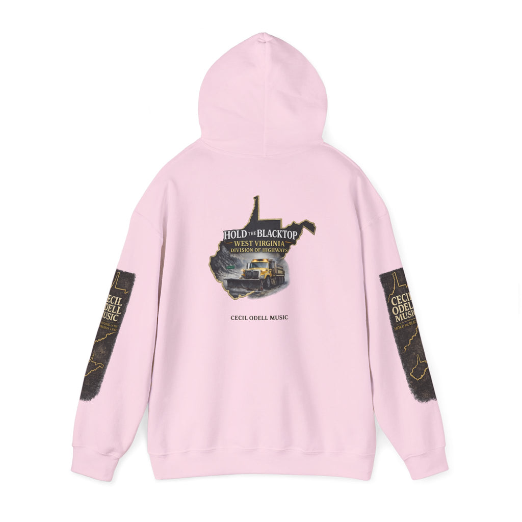 Hold the Blacktop Hoodie: Classic Road Trip Graphic Pullover