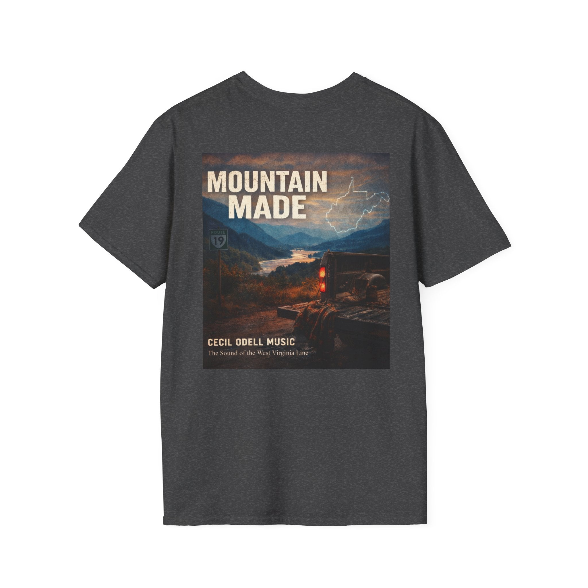 Mountain Made T-Shirt: "Cecil Odell Music" Vintage Mountain Landscape Tee