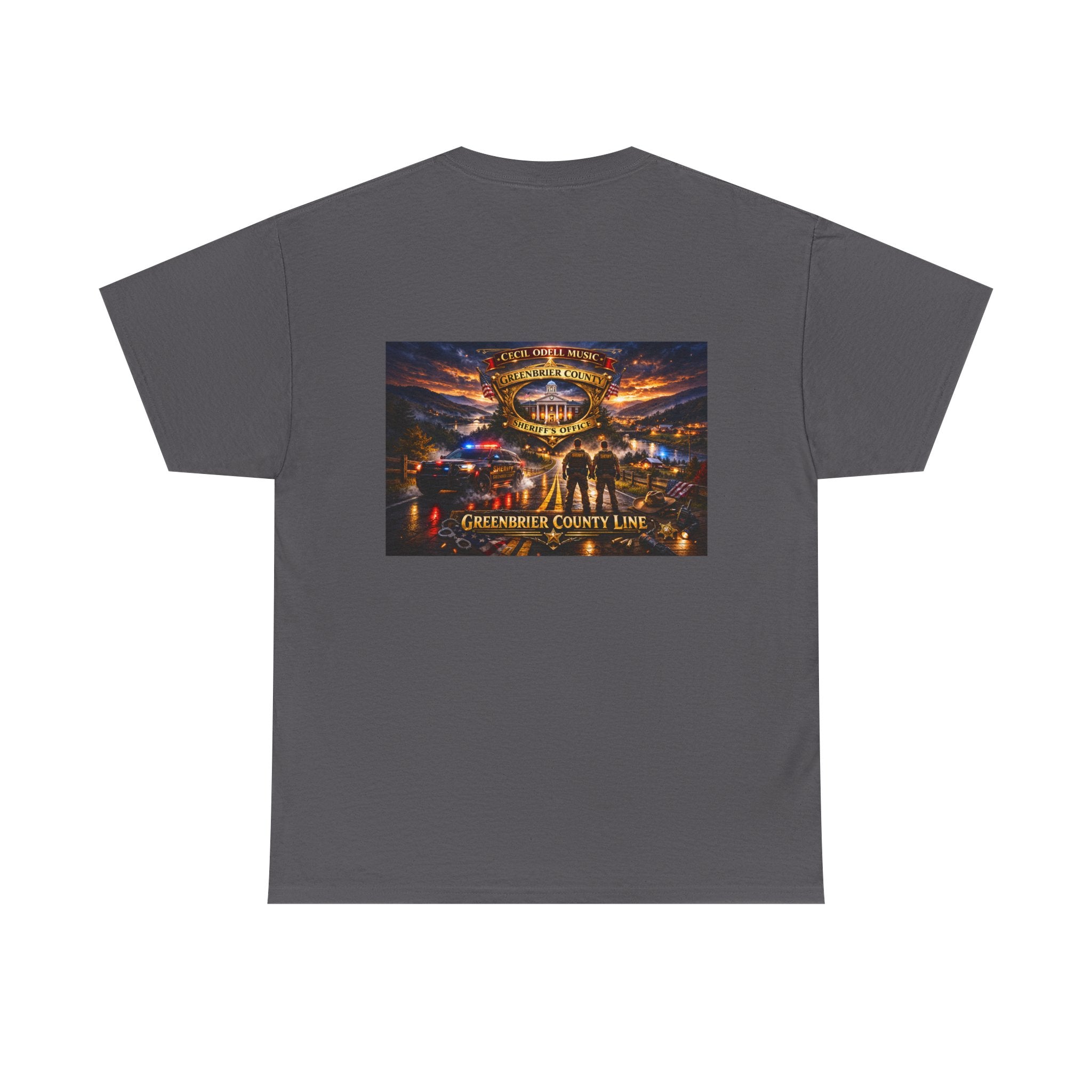 Greenbrier County Line Concert Tee: Vintage Live Music Poster Shirt