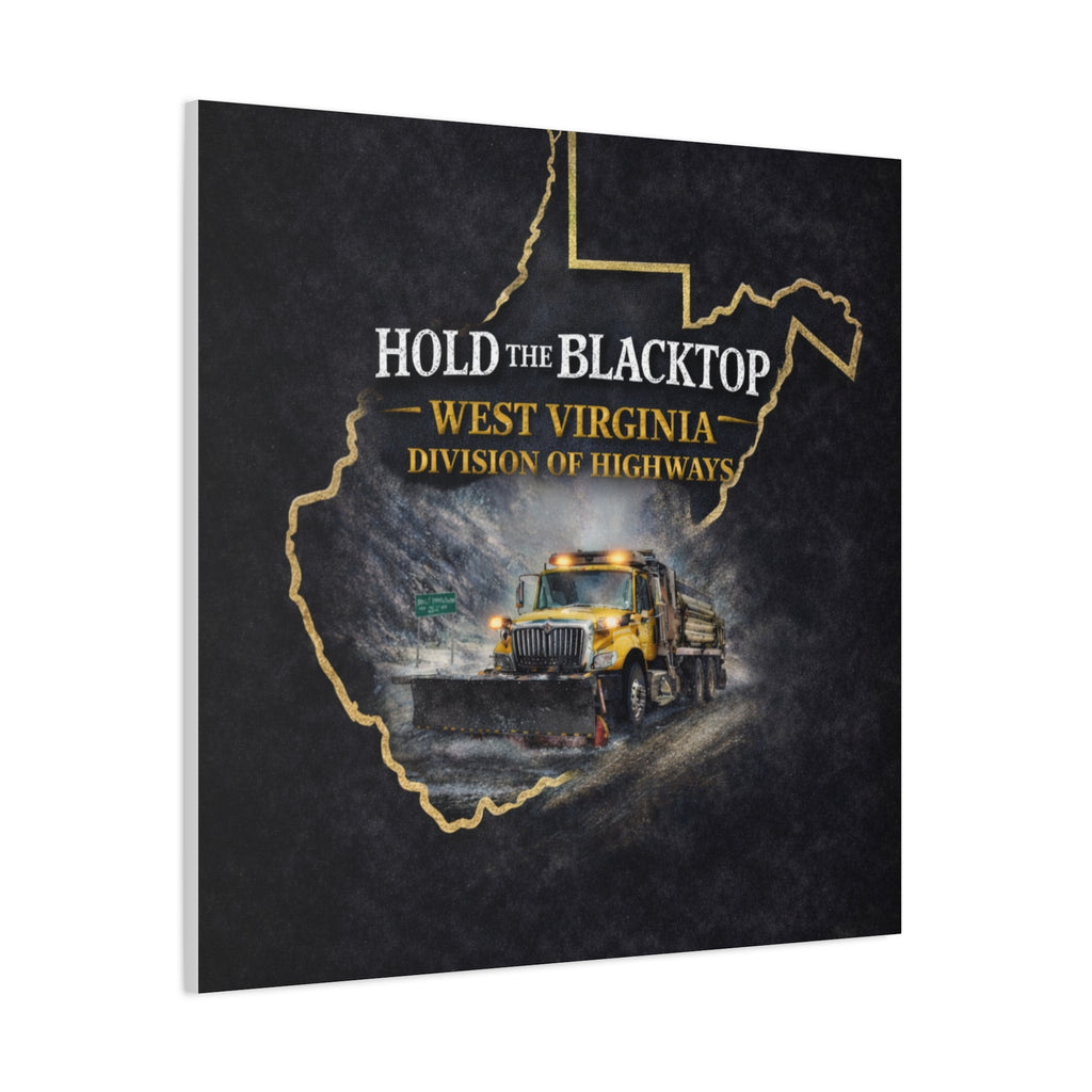 Hold the Blacktop: West Virginia Division of Highways Canvas Print