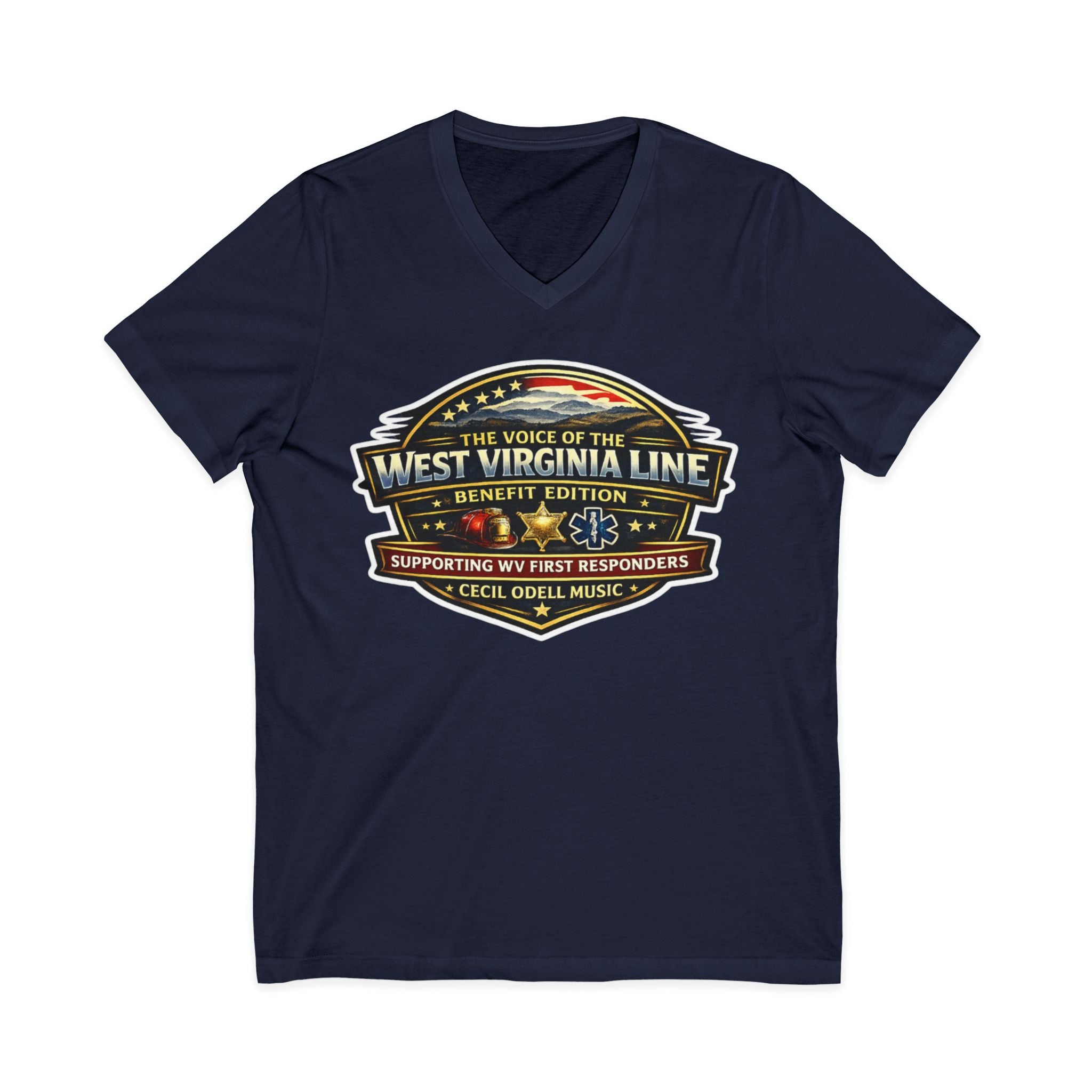 The Voice of the West Virginia Line Benefit Edition - V-Neck