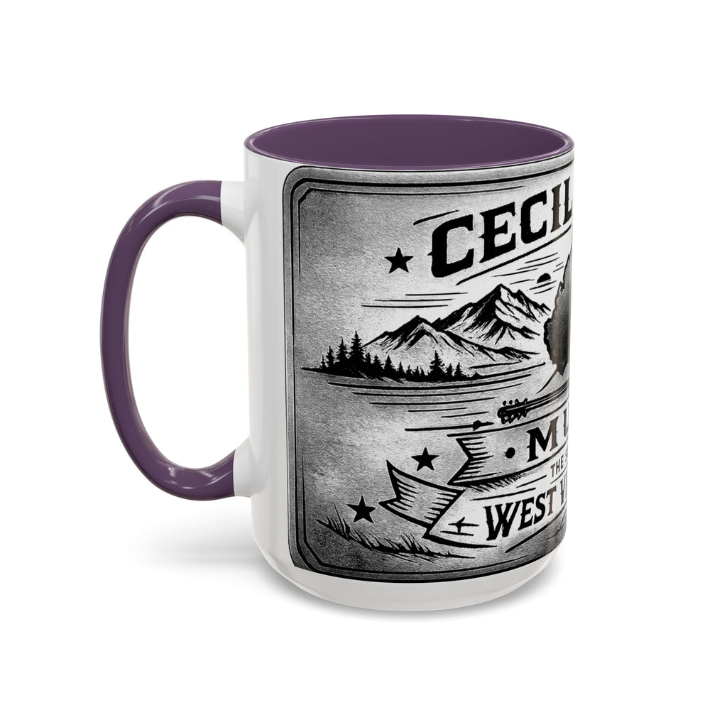 West Virginia Music Coffee Mug: 'The Sound of the West Virginia Line' Accent Mug