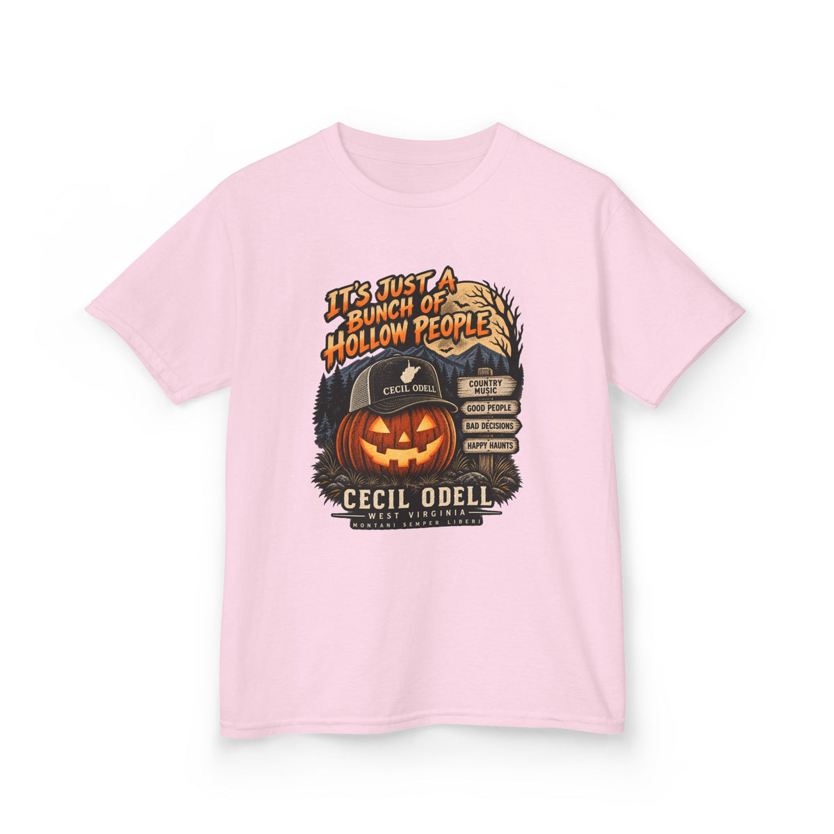 It's Just a Bunch of Hollow People Kids Halloween Tee | Cecil Odell