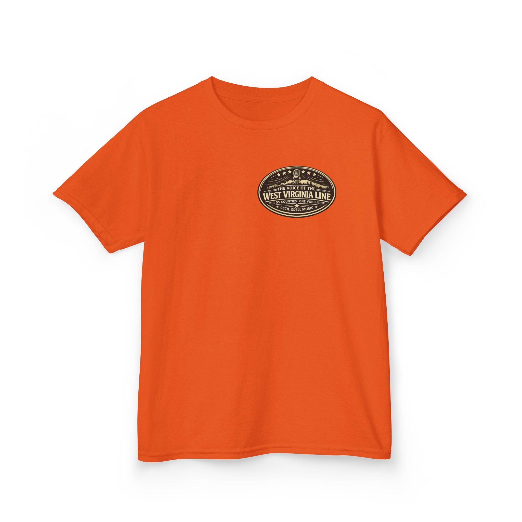 West Virginia Line Kids T‑Shirt: 'The Voice of the West Virginia Line' Vintage Emblem