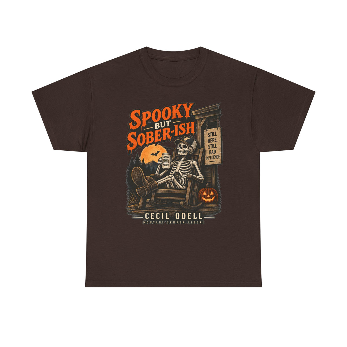 Spooky but Sober-ish Halloween Tee | Cecil Odell