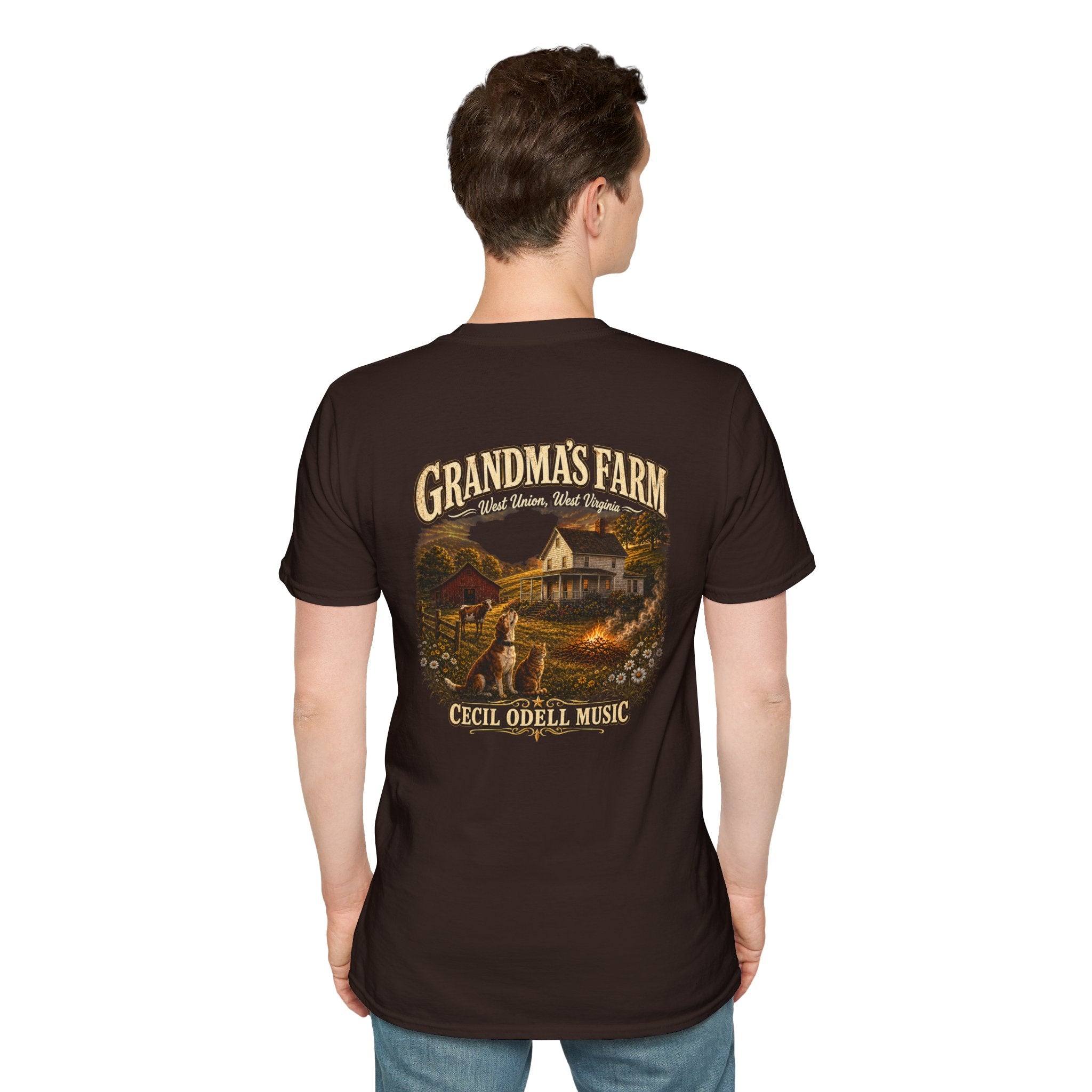Grandma's Farm T-Shirt: West Union West Virginia Rustic Country Tee