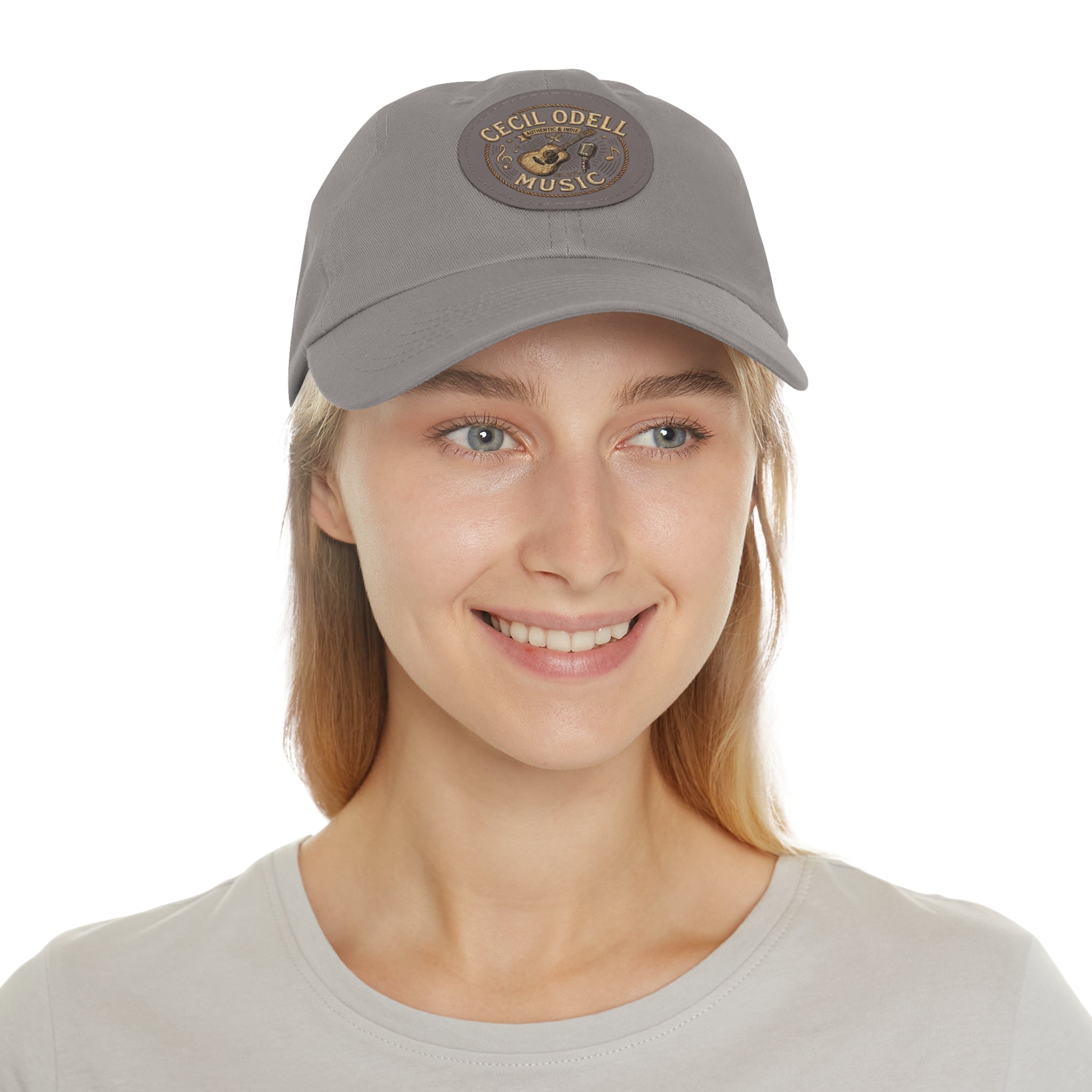 Cecil Odell Music Leather Patch Dad Hat