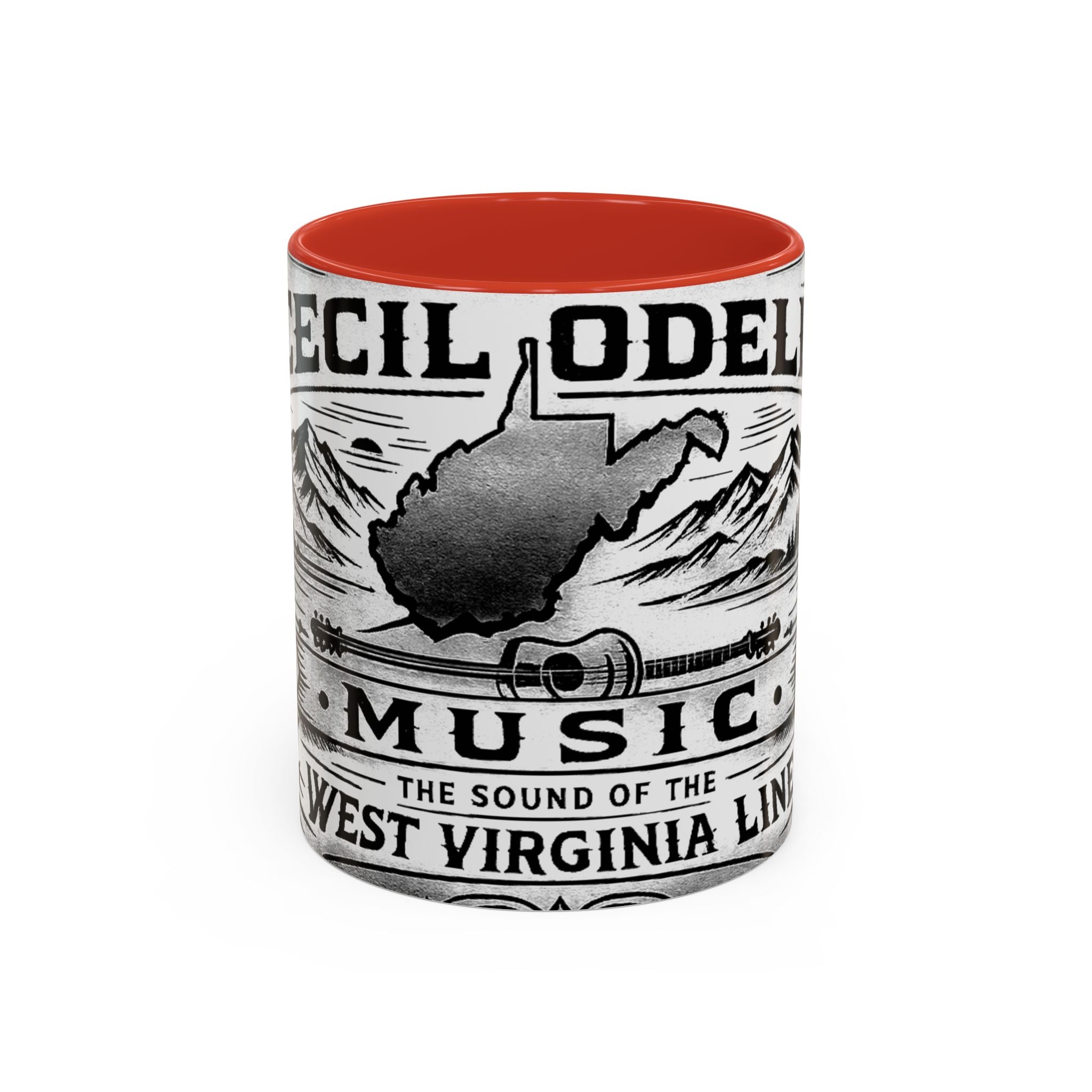 West Virginia Music Coffee Mug: 'The Sound of the West Virginia Line' Accent Mug