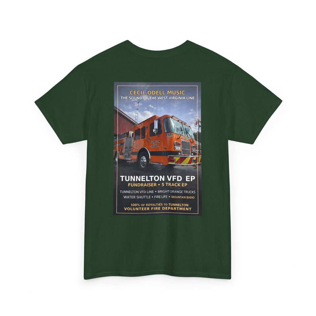 Tunnelton VFD Firetruck Tee: Volunteer Fire Department Fundraiser T-Shirt