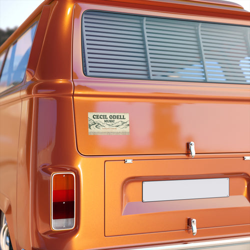 Bumper Sticker: "Cecil Odell Music" Vintage Roadtrip Design