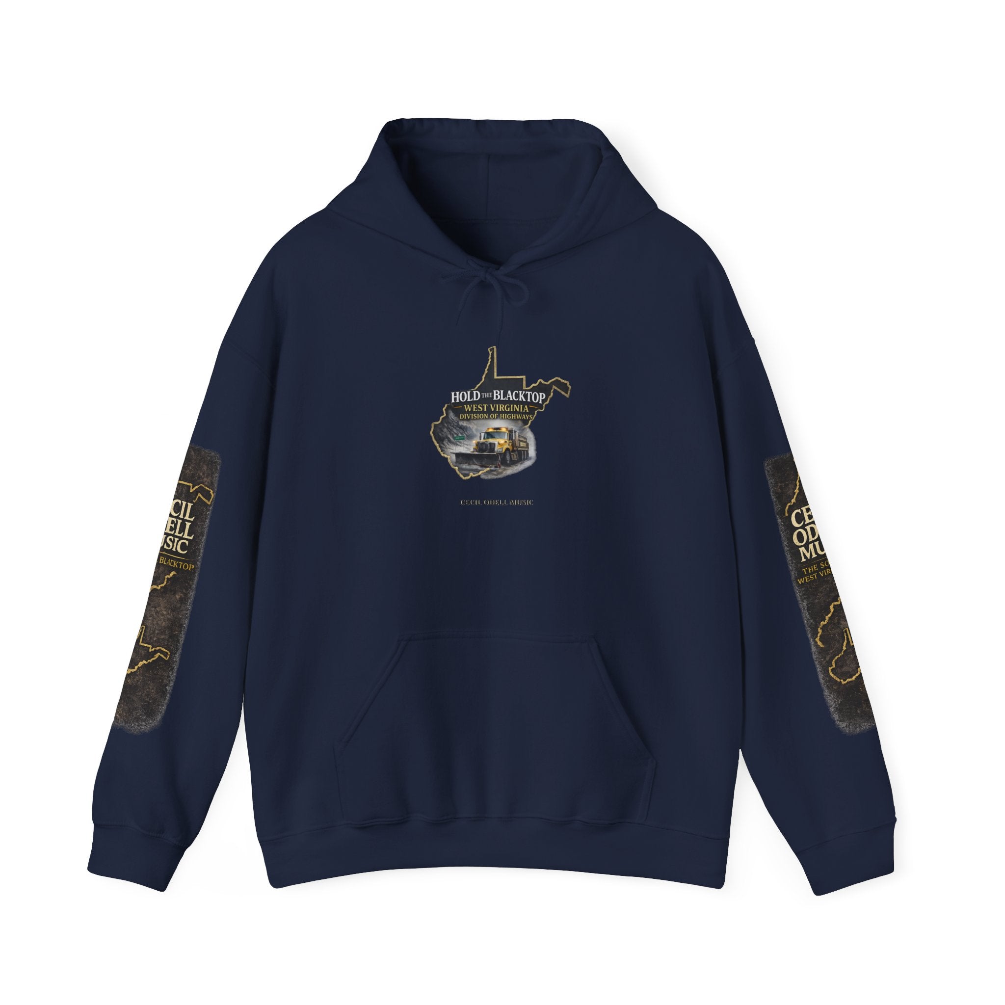 Hold the Blacktop Hoodie: Classic Road Trip Graphic Pullover