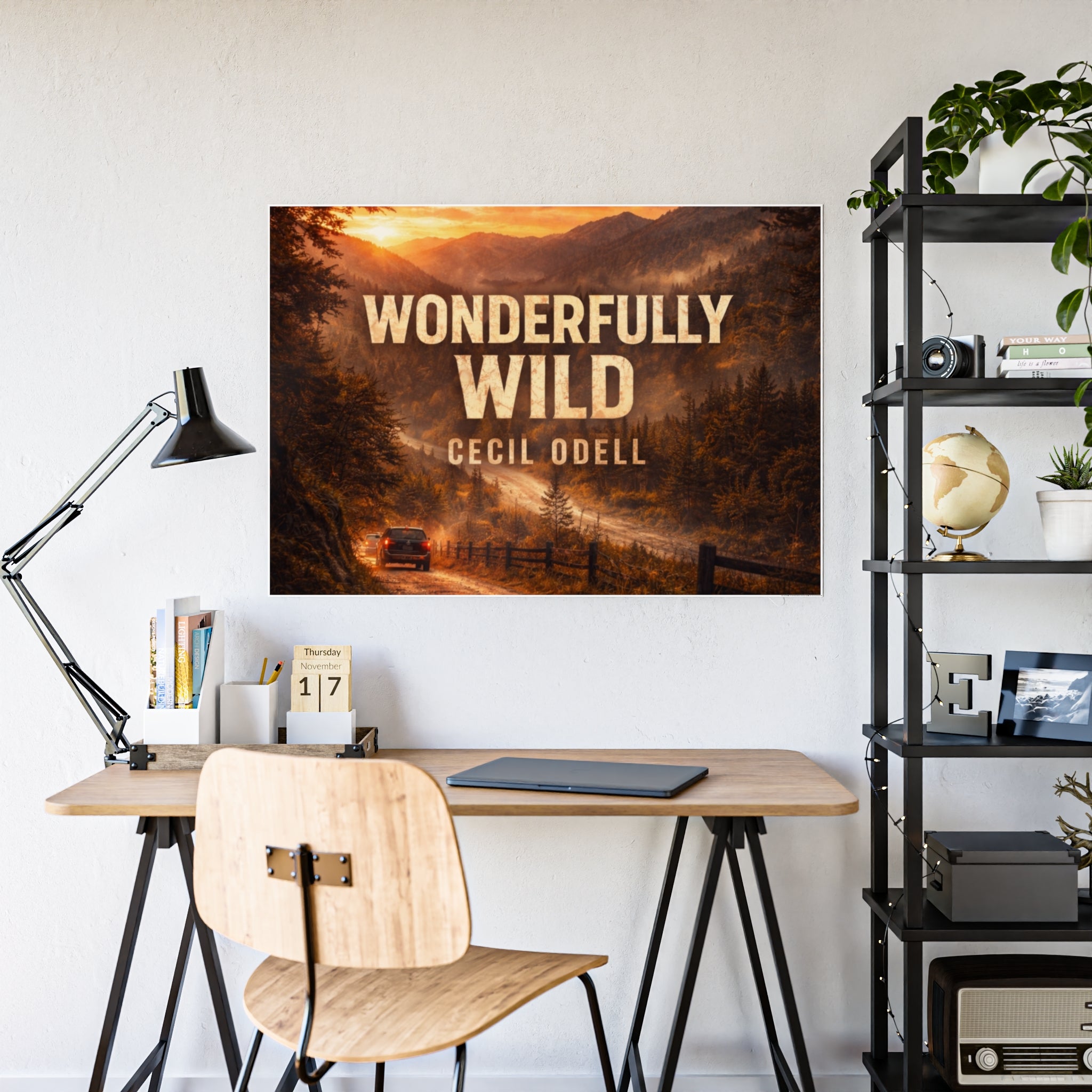 Wonderfully Wild Gloss Poster: Scenic Road Sunset Wall Art