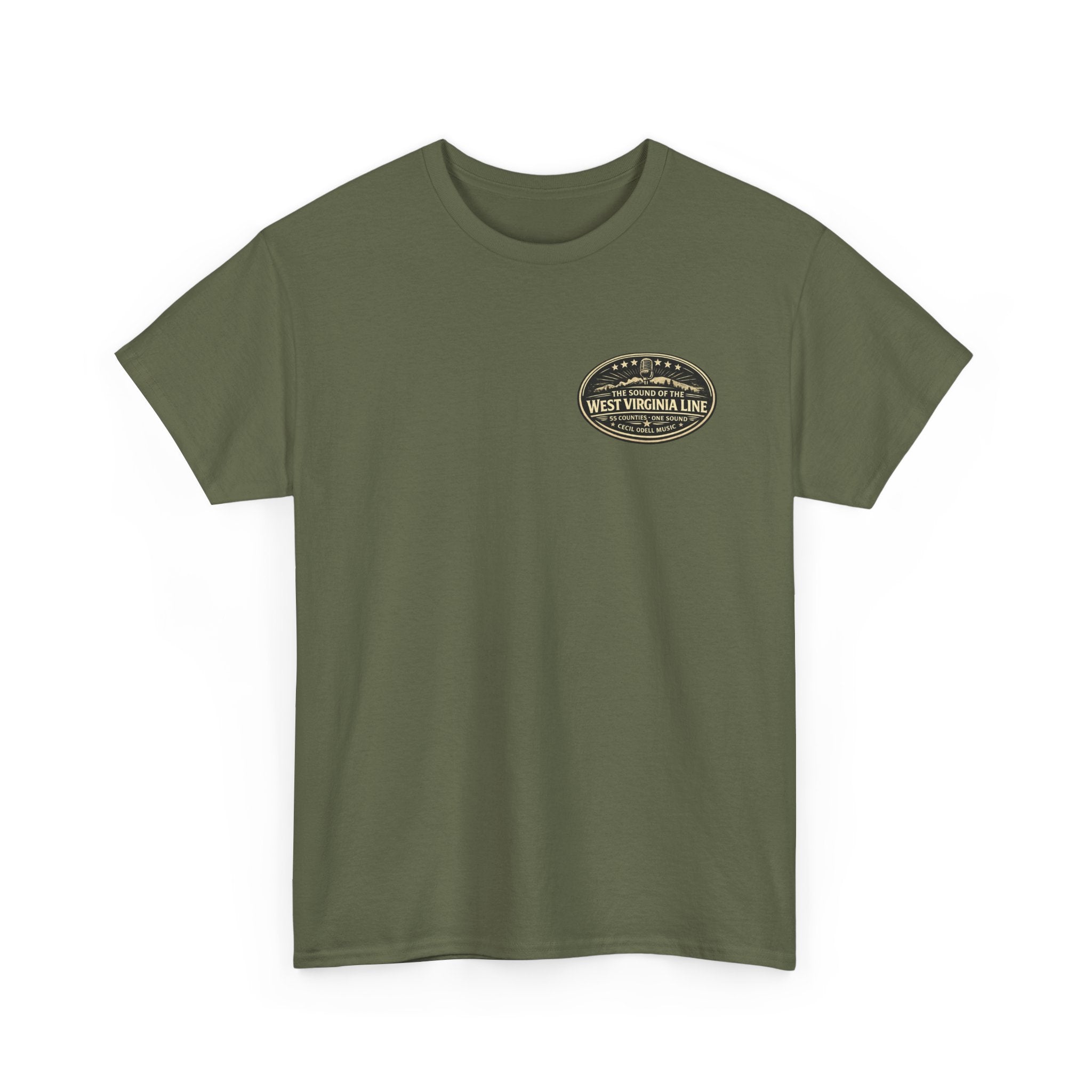 Wayne VFD Line Graphic Tee: Retro Firefighter Poster Shirt