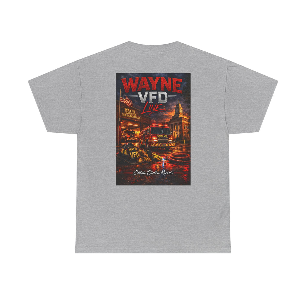 Wayne VFD Fire Department Tee: Vintage Firefighter Graphic T‑Shirt