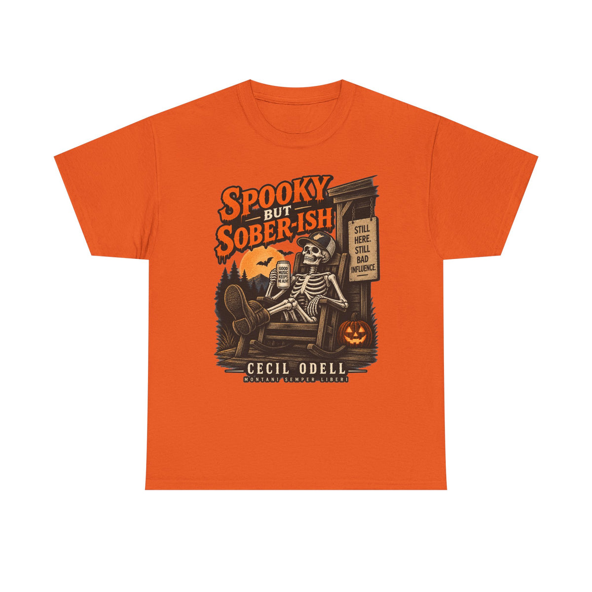 Spooky but Sober-ish Halloween Tee | Cecil Odell