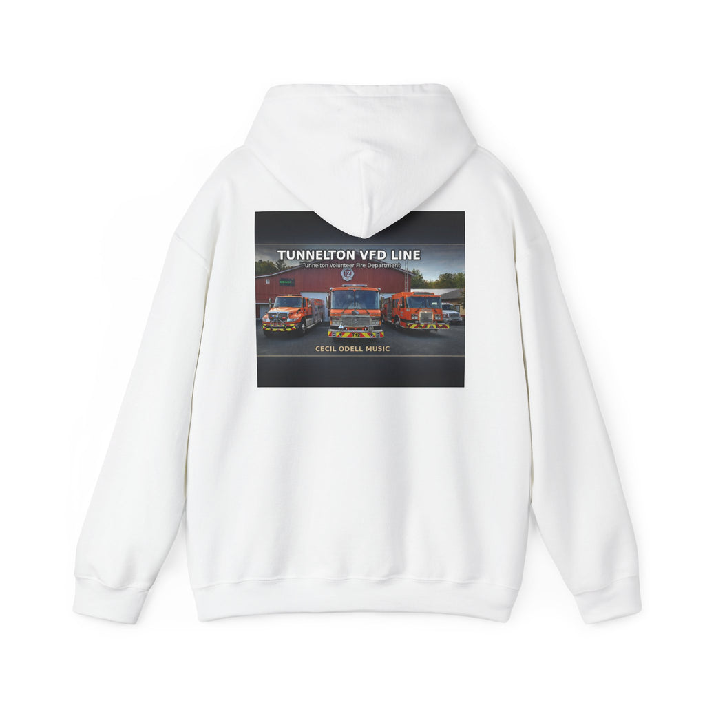 Tunnelton VFD Line Hoodie: Cool Music Firetruck Graphic Pullover