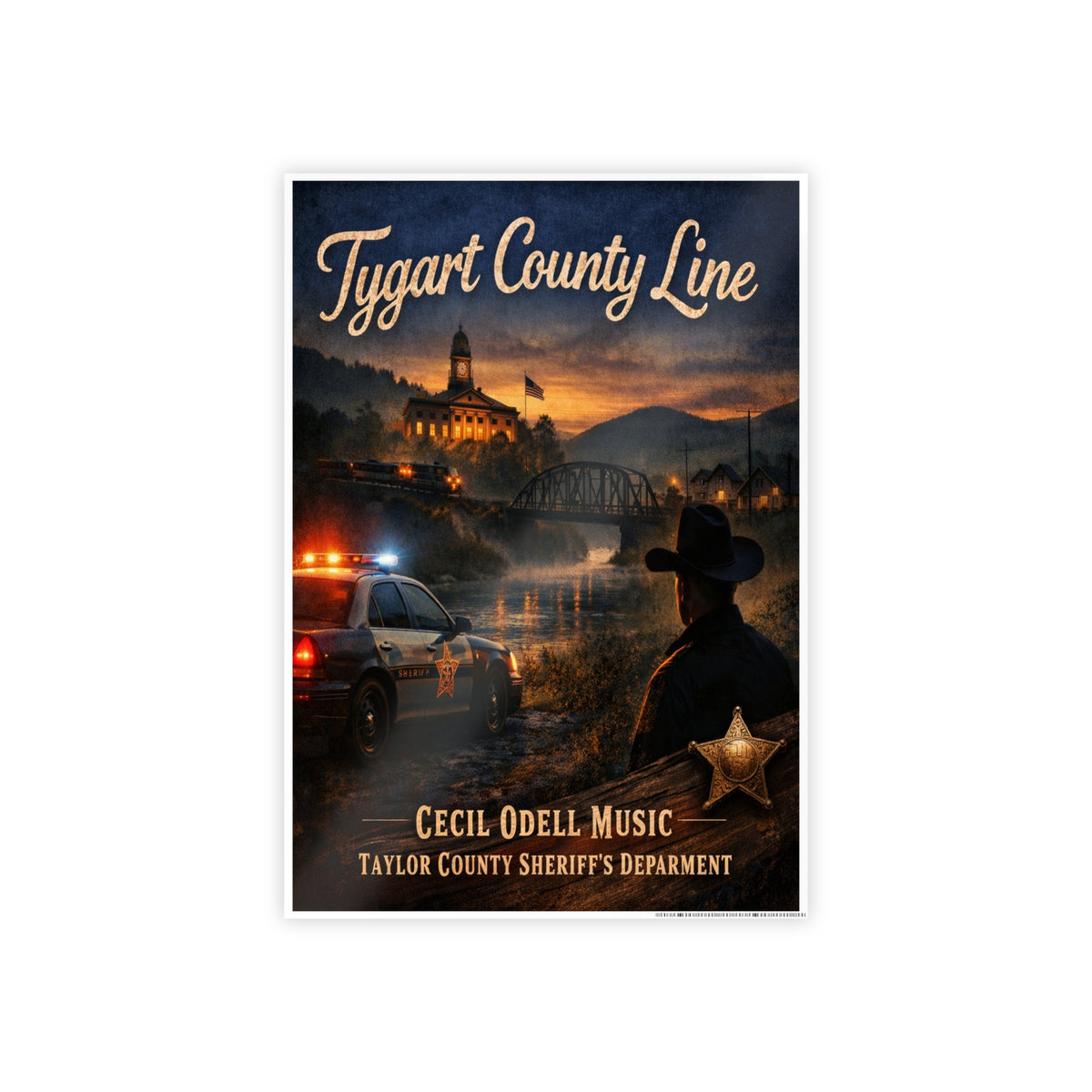 Taylor County Line Sheriff Gloss Poster