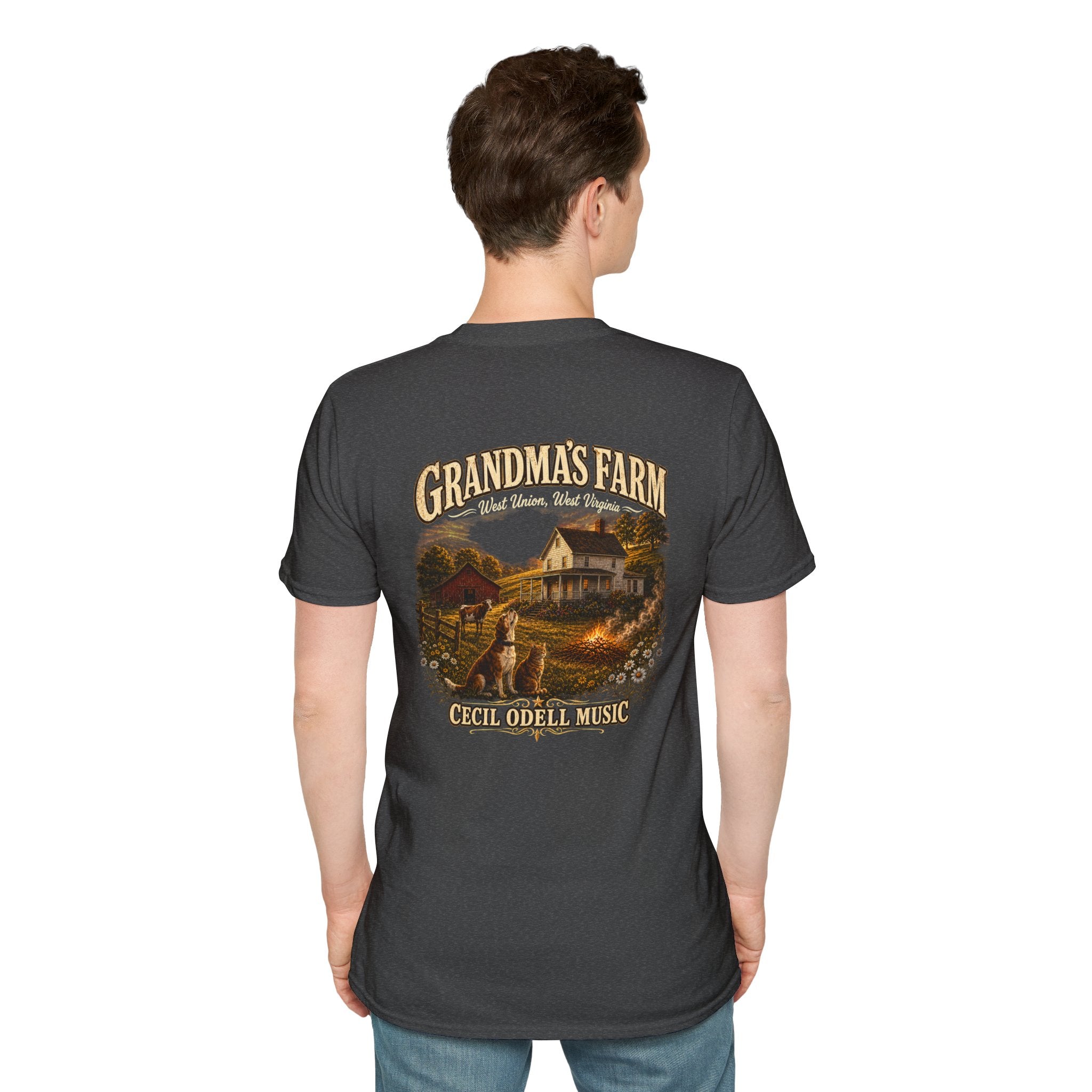 Grandma's Farm T-Shirt: West Union West Virginia Rustic Country Tee