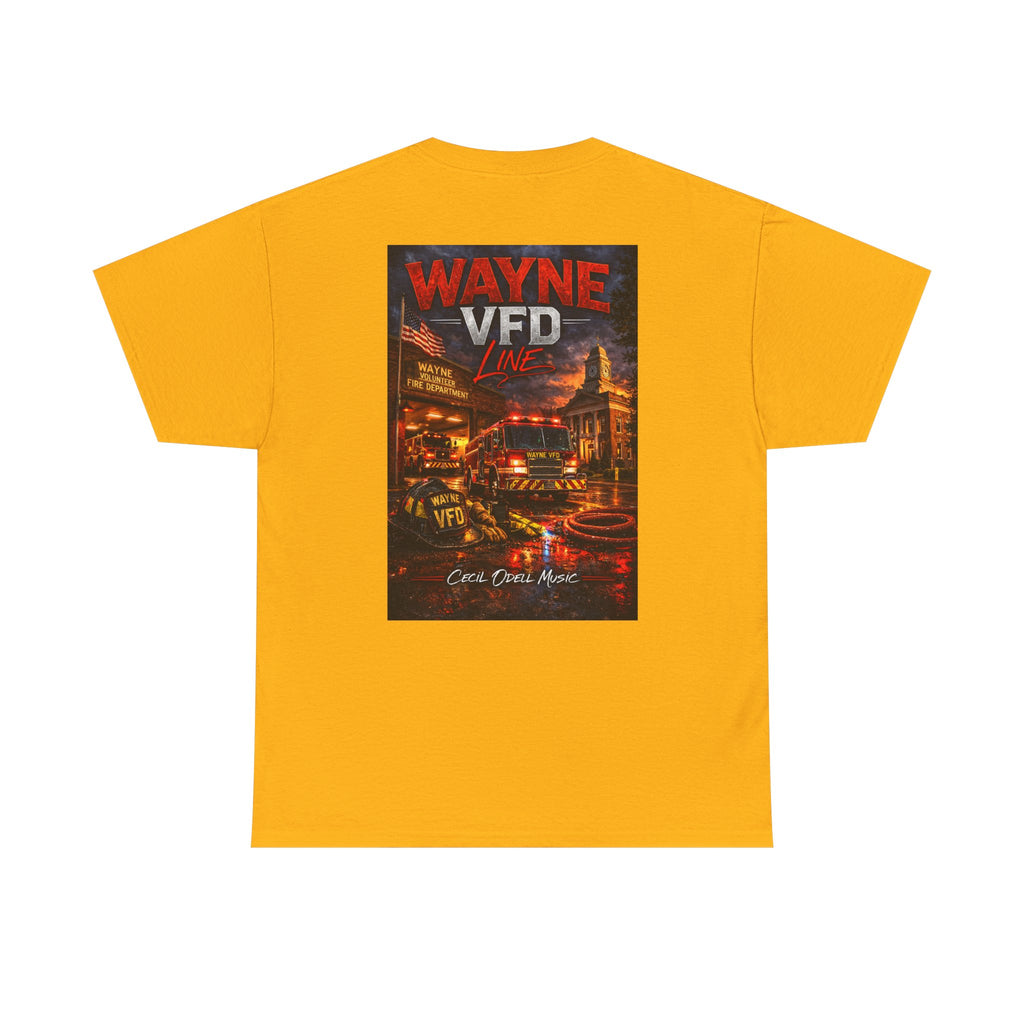 Wayne VFD Fire Department Tee: Vintage Firefighter Graphic T‑Shirt