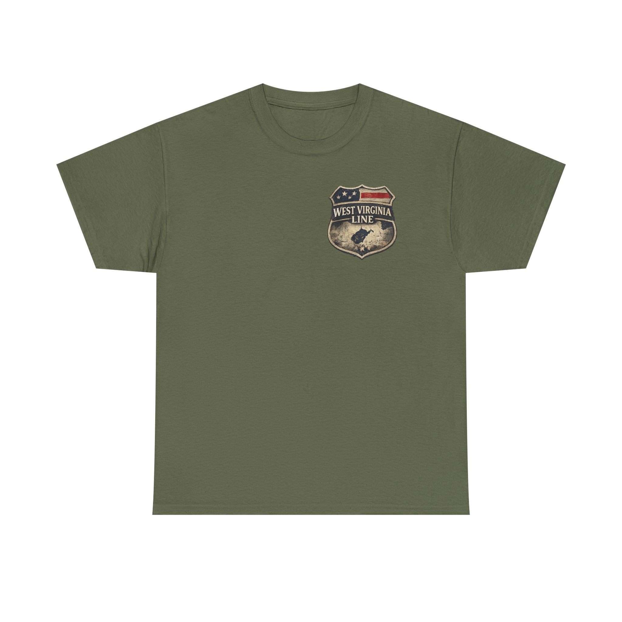 West Virginia Line Benefit Tee: Supporting First Responders (Eagle & Flag)
