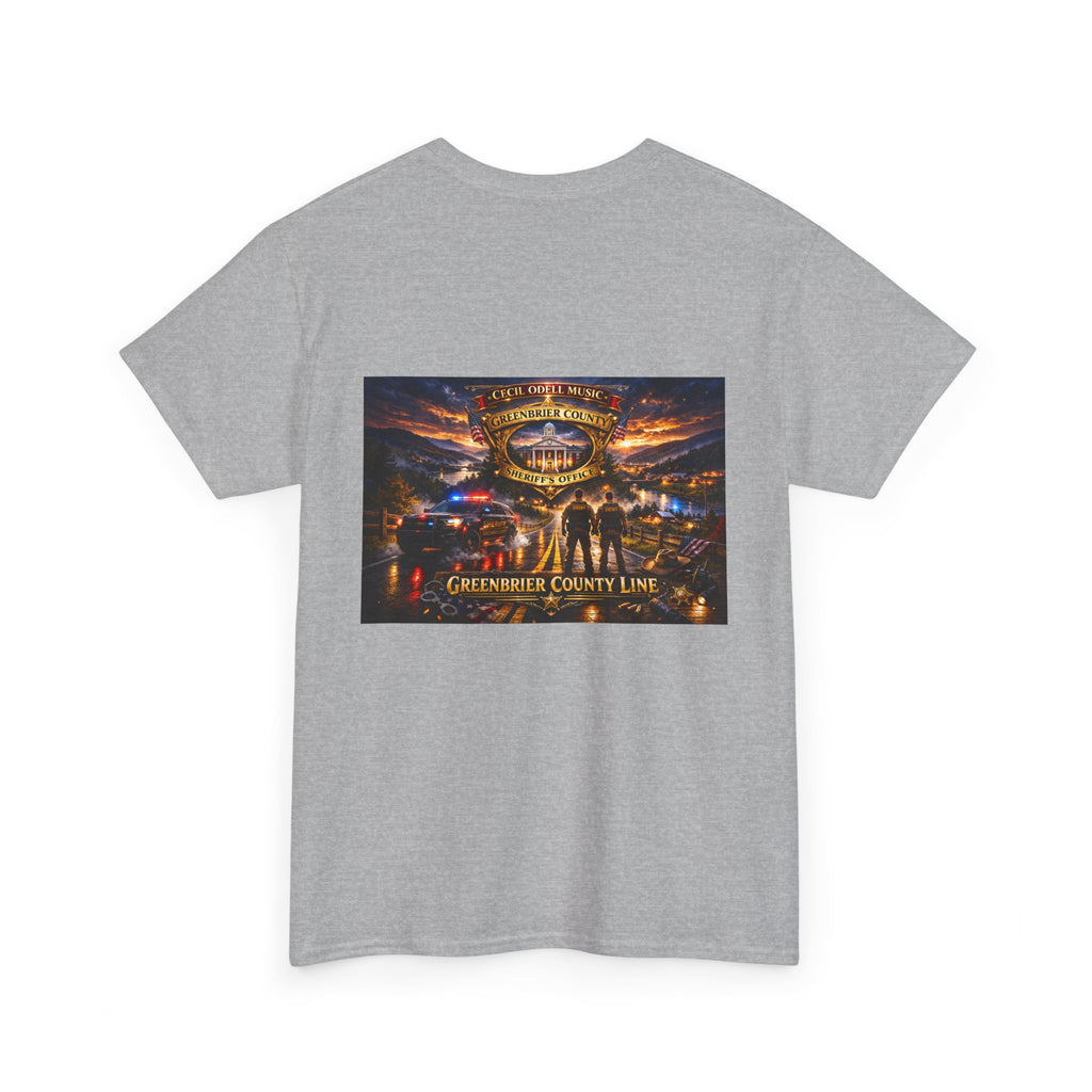 Greenbrier County Line Concert Tee: Vintage Live Music Poster Shirt