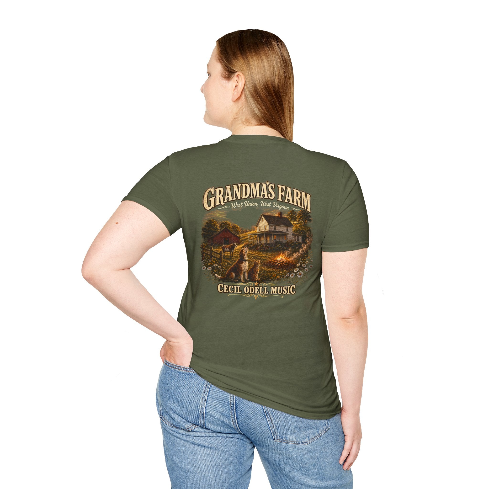 Grandma's Farm T-Shirt: West Union West Virginia Rustic Country Tee