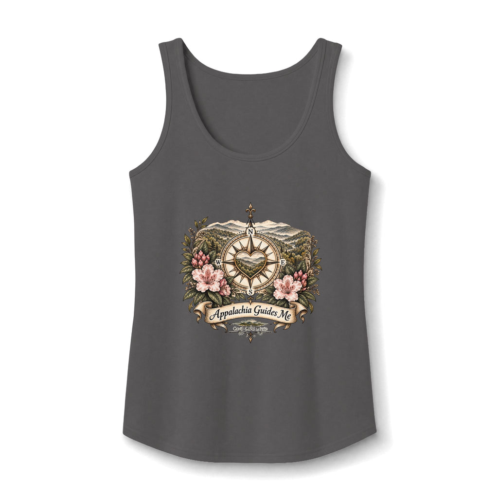 Appalachia Guide Co. Floral Heart Tank Top — Women's Cotton Graphic Tank