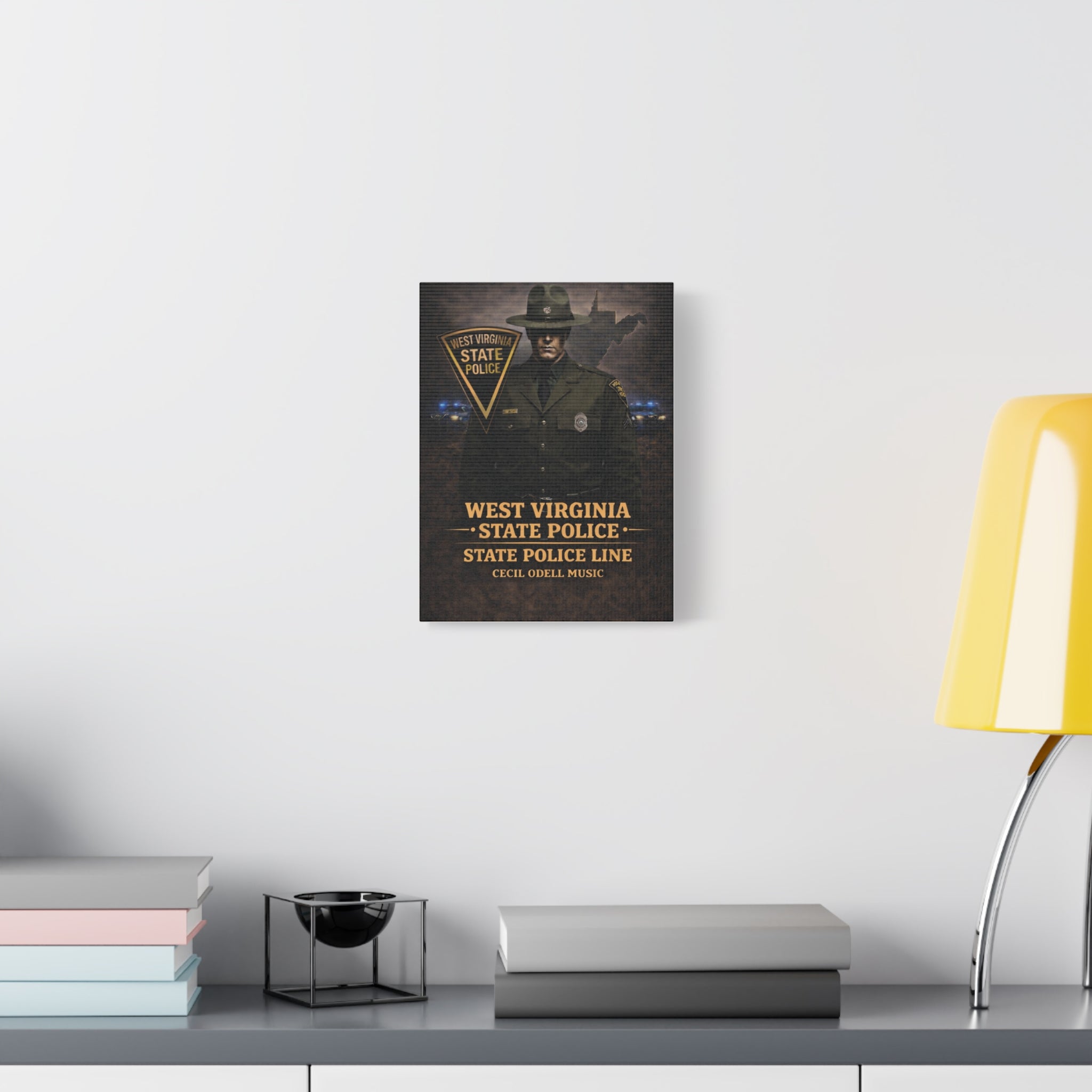 West Virginia State Police Canvas Wall Art: 'State Police Line' Tribute