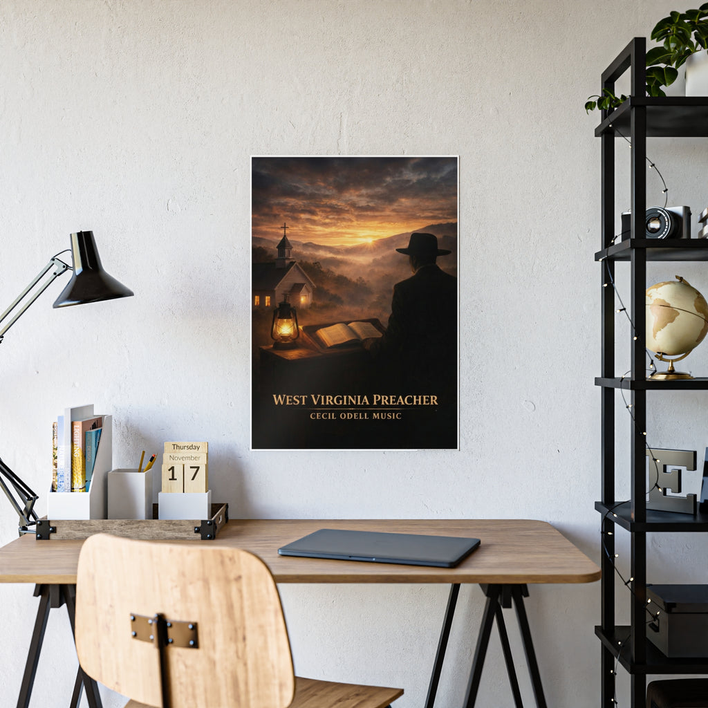 West Virginia Preacher Gloss Poster
