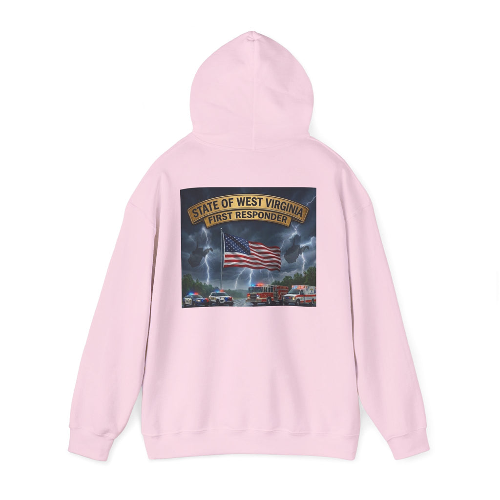 First Responder Hoodie: West Virginia Line Eagle & American Flag Tribute