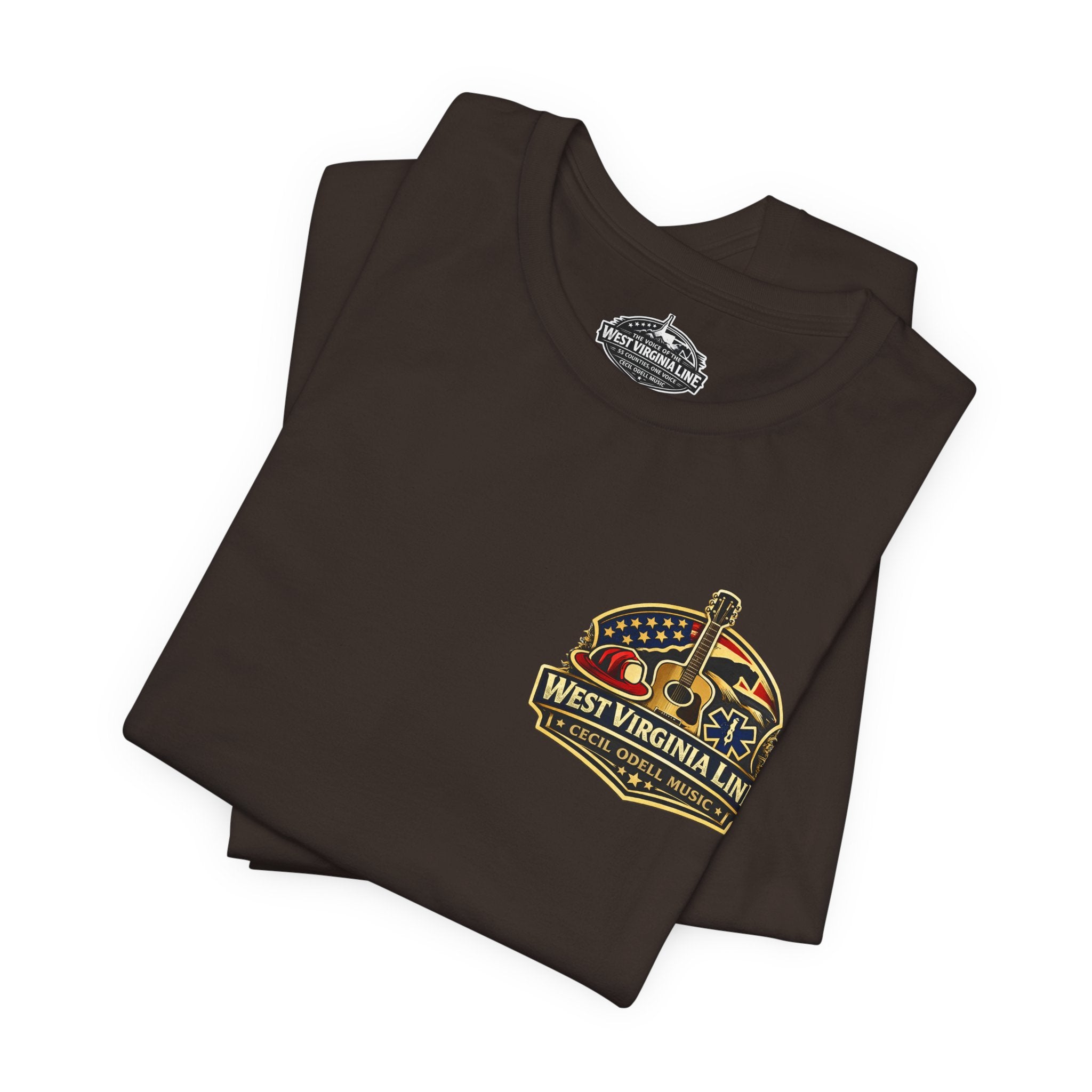 West Virginia Outlaw T-Shirt: Rustic Skull & Guns Country Graphic Tee