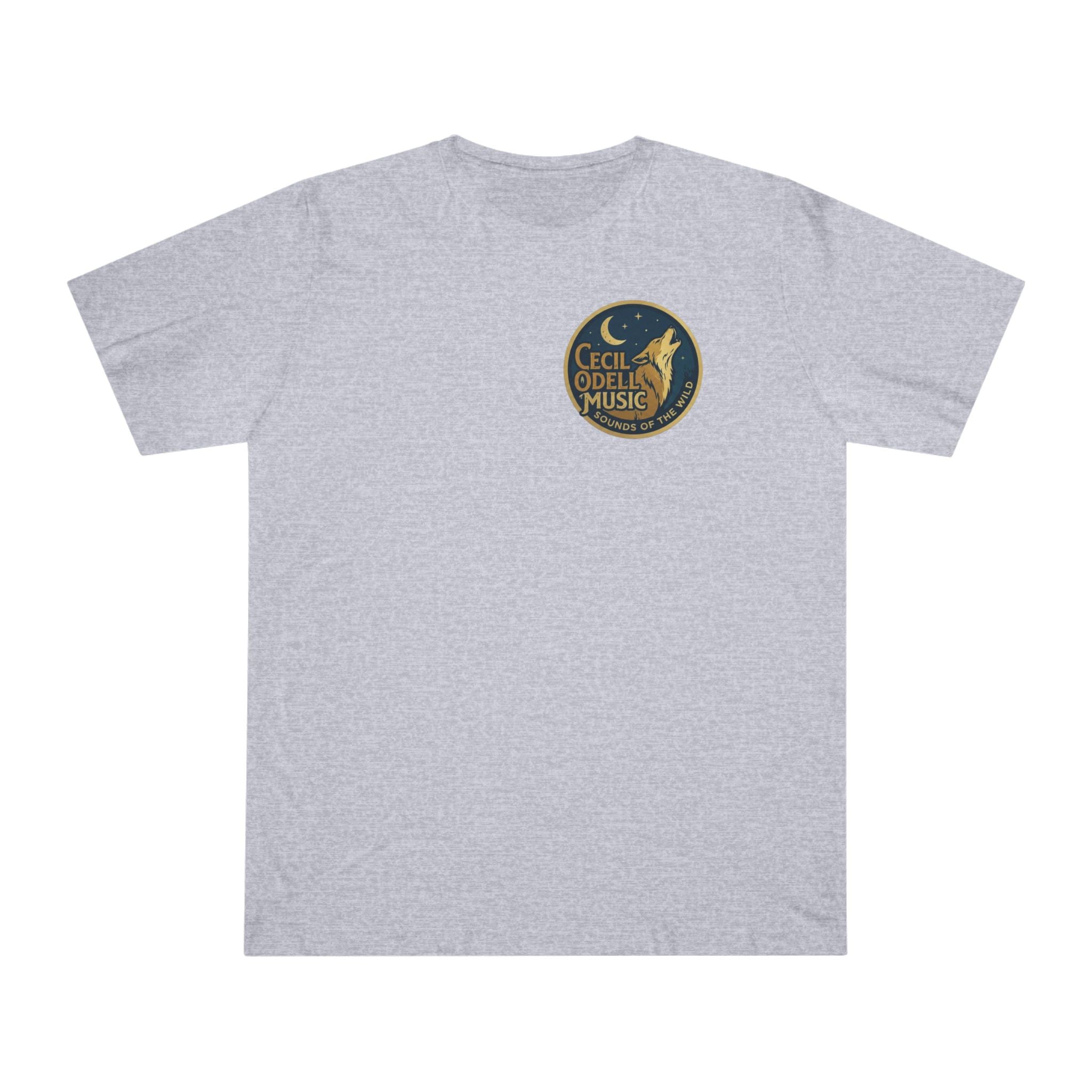 Mountain Made T-Shirt: 'Cecil Odell Music' Scenic Back Print