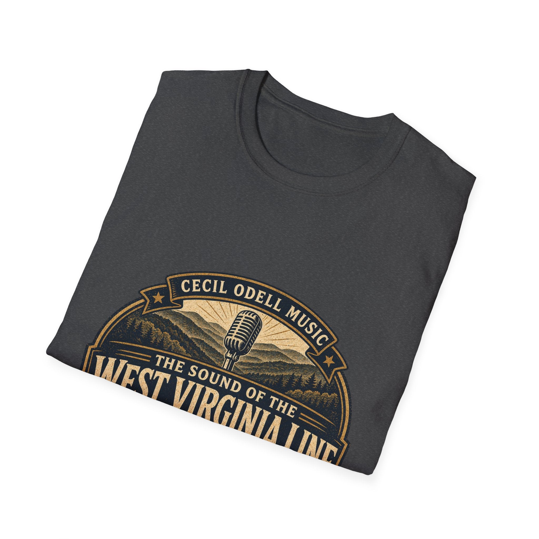 West Virginia Music T-Shirt: "Built to Sound Like Home" Vintage State Guitar Tee