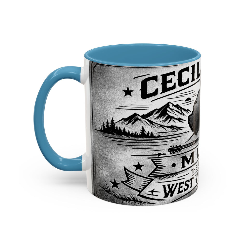 West Virginia Music Coffee Mug: 'The Sound of the West Virginia Line' Accent Mug