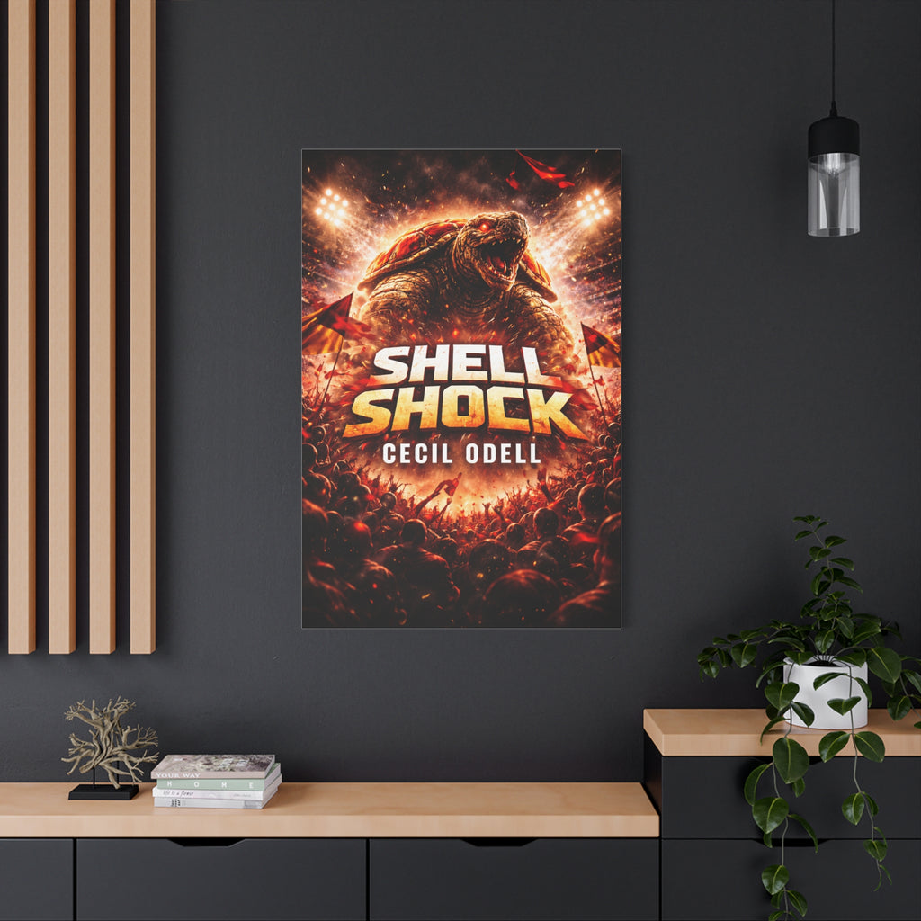 Shell Shock Canvas Print: Dramatic Monster Art Wrap (Cecil Odell)