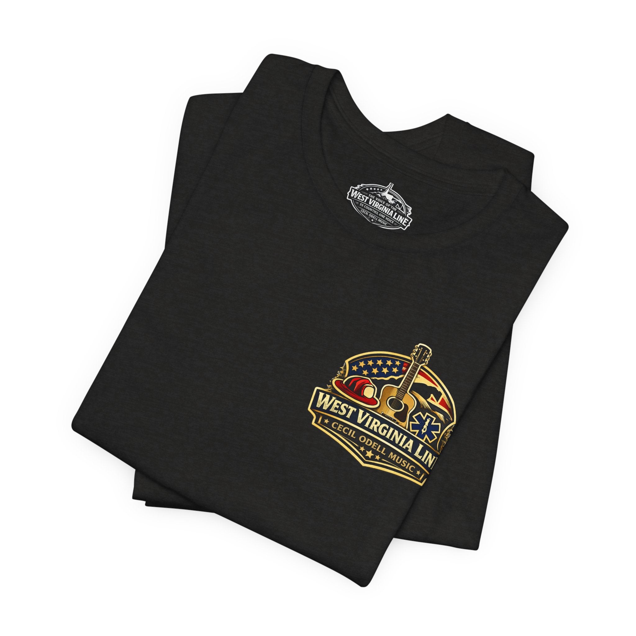 West Virginia Outlaw T-Shirt: Rustic Skull & Guns Country Graphic Tee