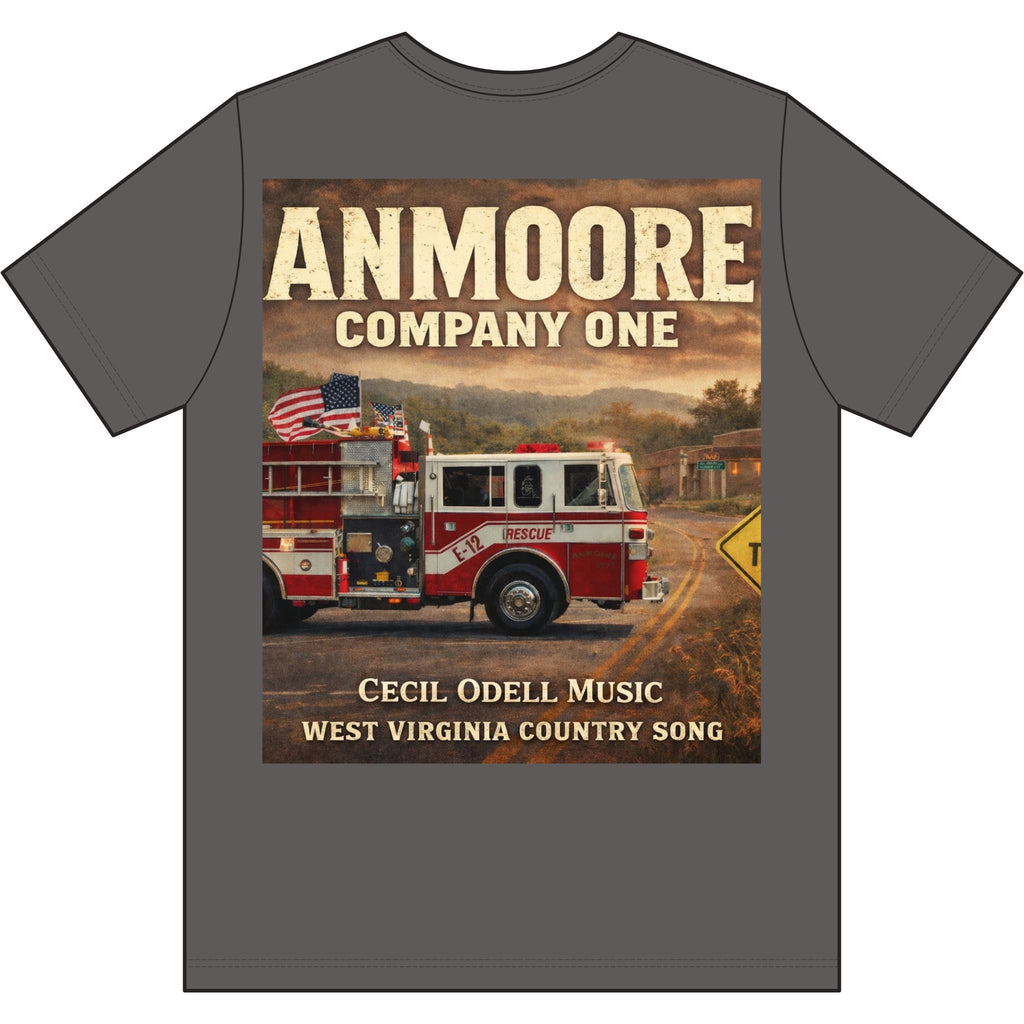 Fire Department T-Shirt: "Anmoore Company One" Rescue Truck Tee