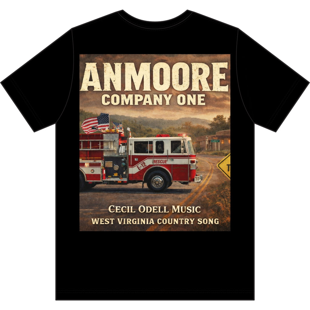 Fire Department T-Shirt: "Anmoore Company One" Rescue Truck Tee