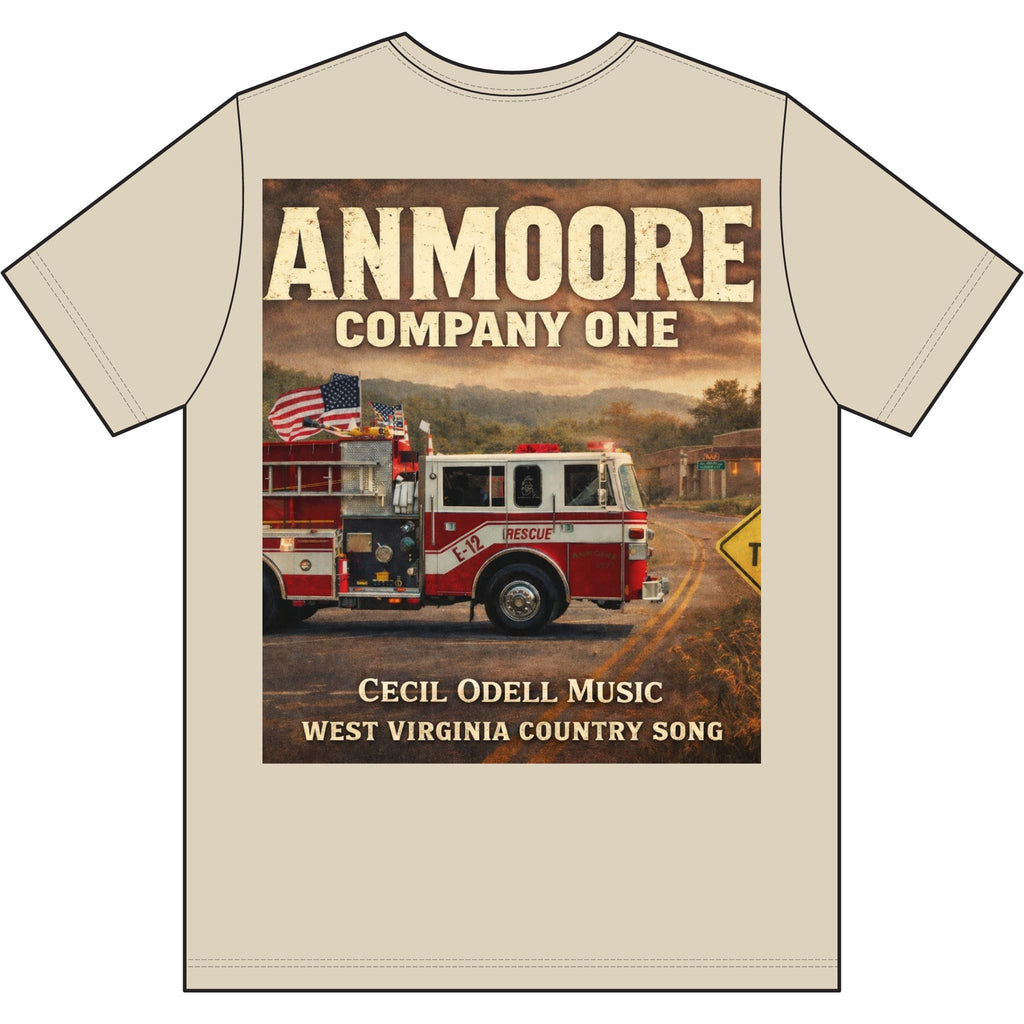 Fire Department T-Shirt: "Anmoore Company One" Rescue Truck Tee