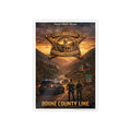 Boone County Line Gloss Poster: Sheriff Badge Landscape Art Print
