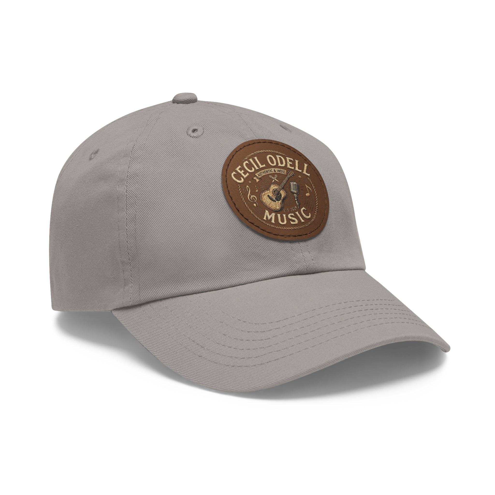 Cecil Odell Music Leather Patch Dad Hat
