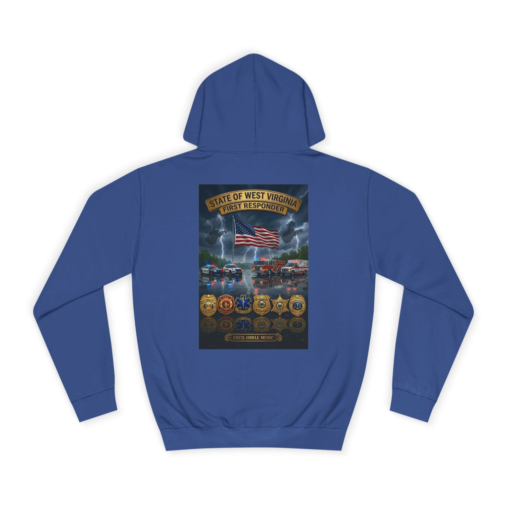 West Virginia Line Badge Hoodie: State & First Responder Tribute