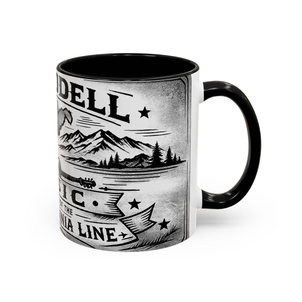 West Virginia Music Coffee Mug: 'The Sound of the West Virginia Line' Accent Mug