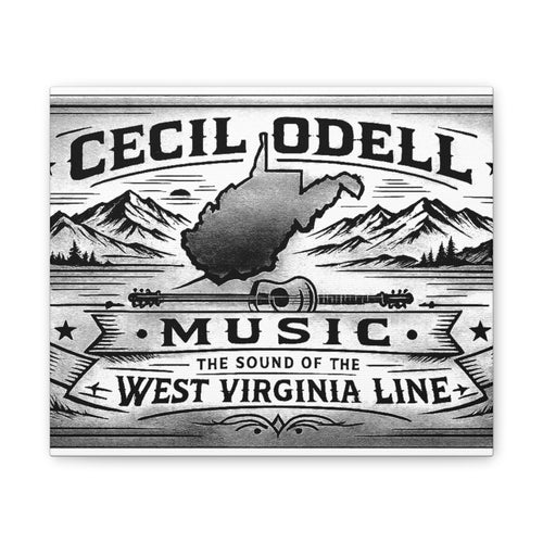 Cecil Odell Music Canvas Print: “The Sound of the West Virginia Line”