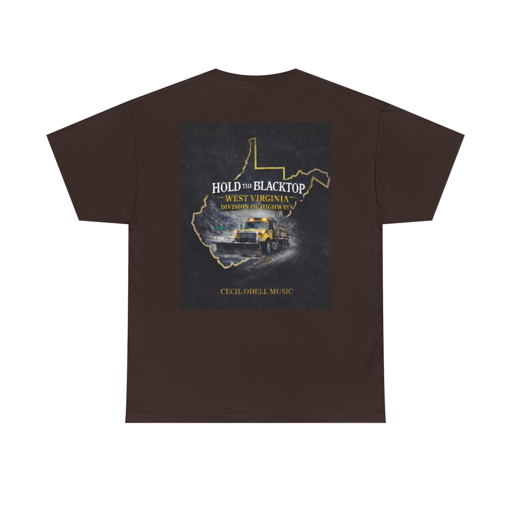 West Virginia 'Hold the Blacktop' Graphic Tee: Vintage Truck State Outline Music Shirt