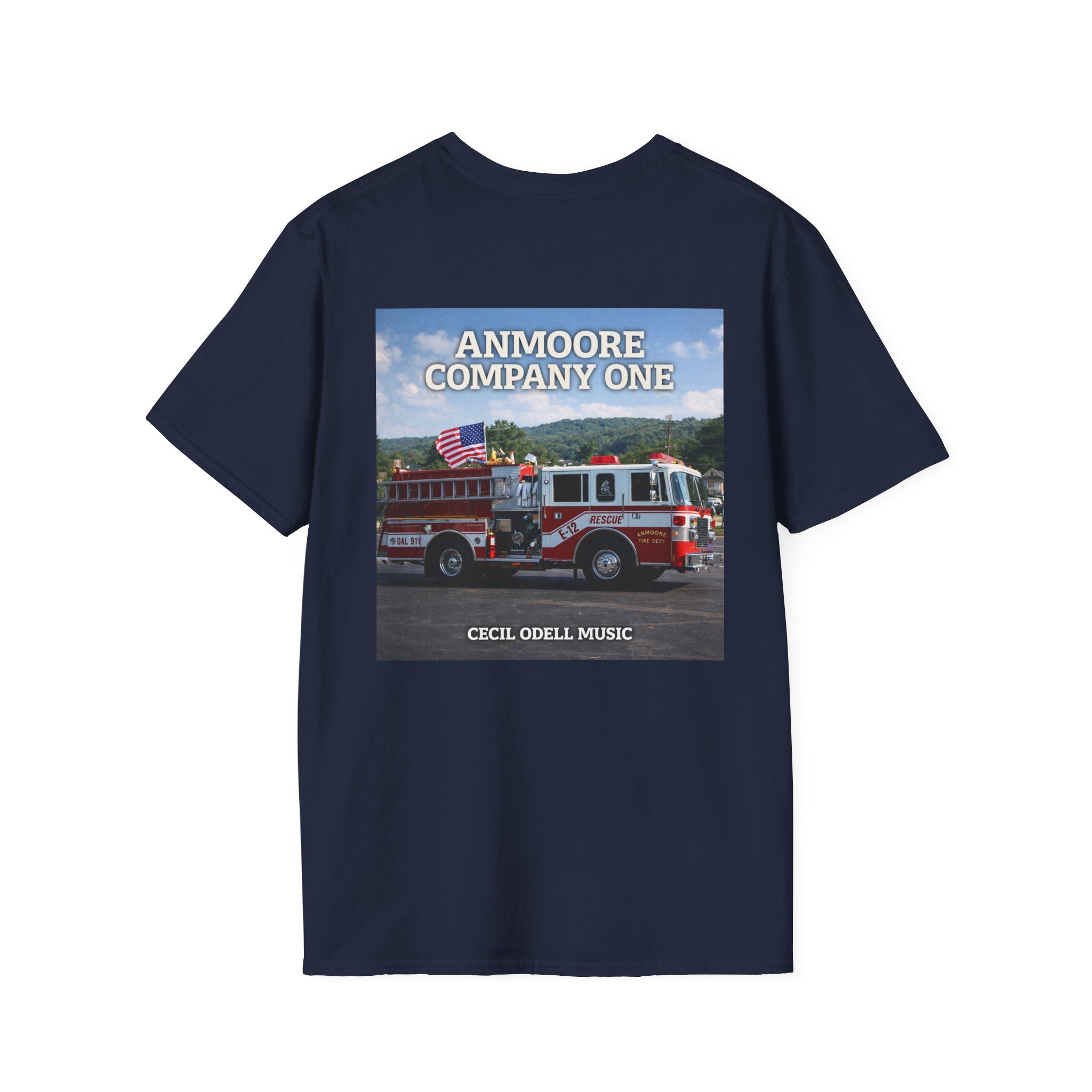 Firetruck Band Tee: "Anmoore Company One" Graphic T-Shirt