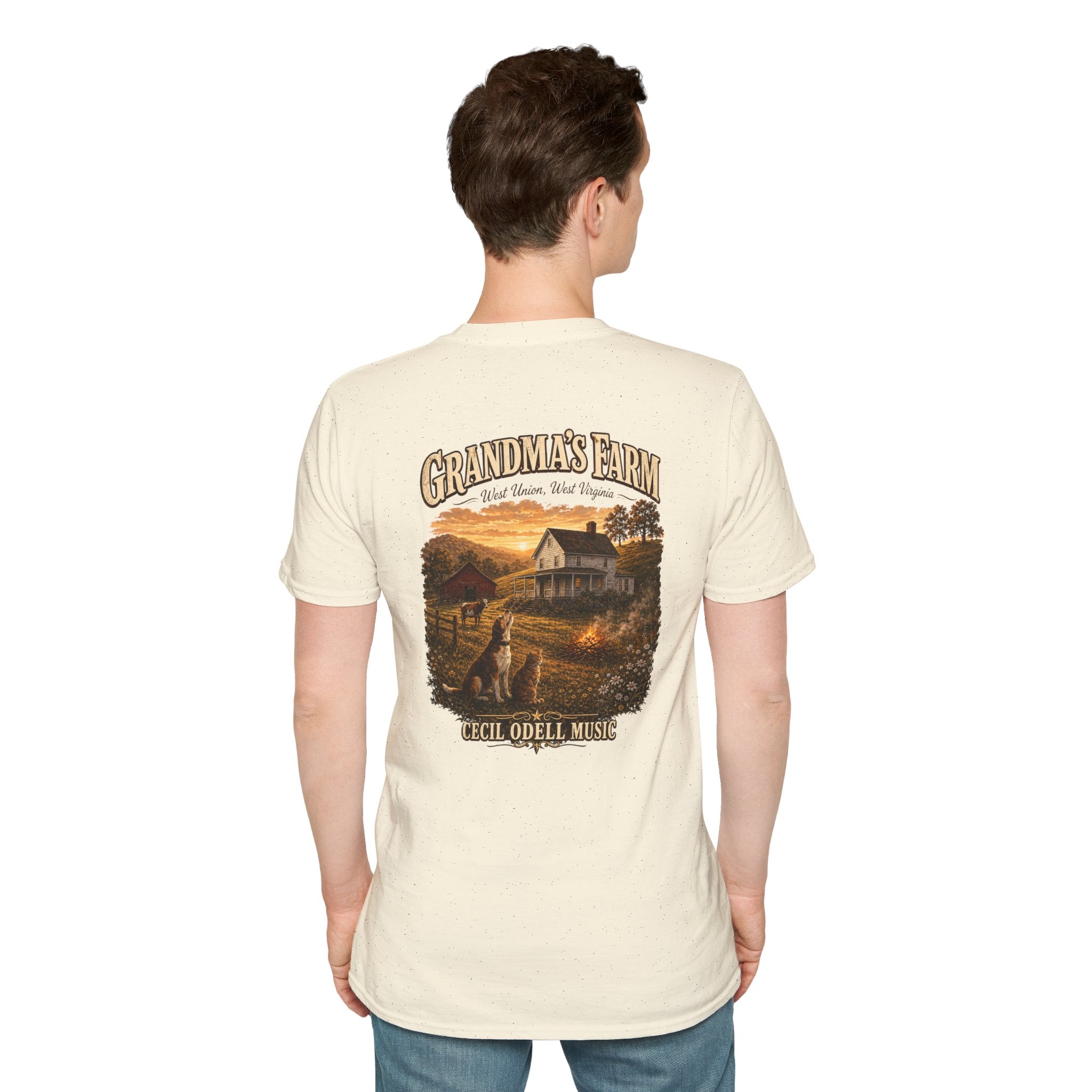 Grandma's Farm T-Shirt: West Union West Virginia Rustic Country Tee