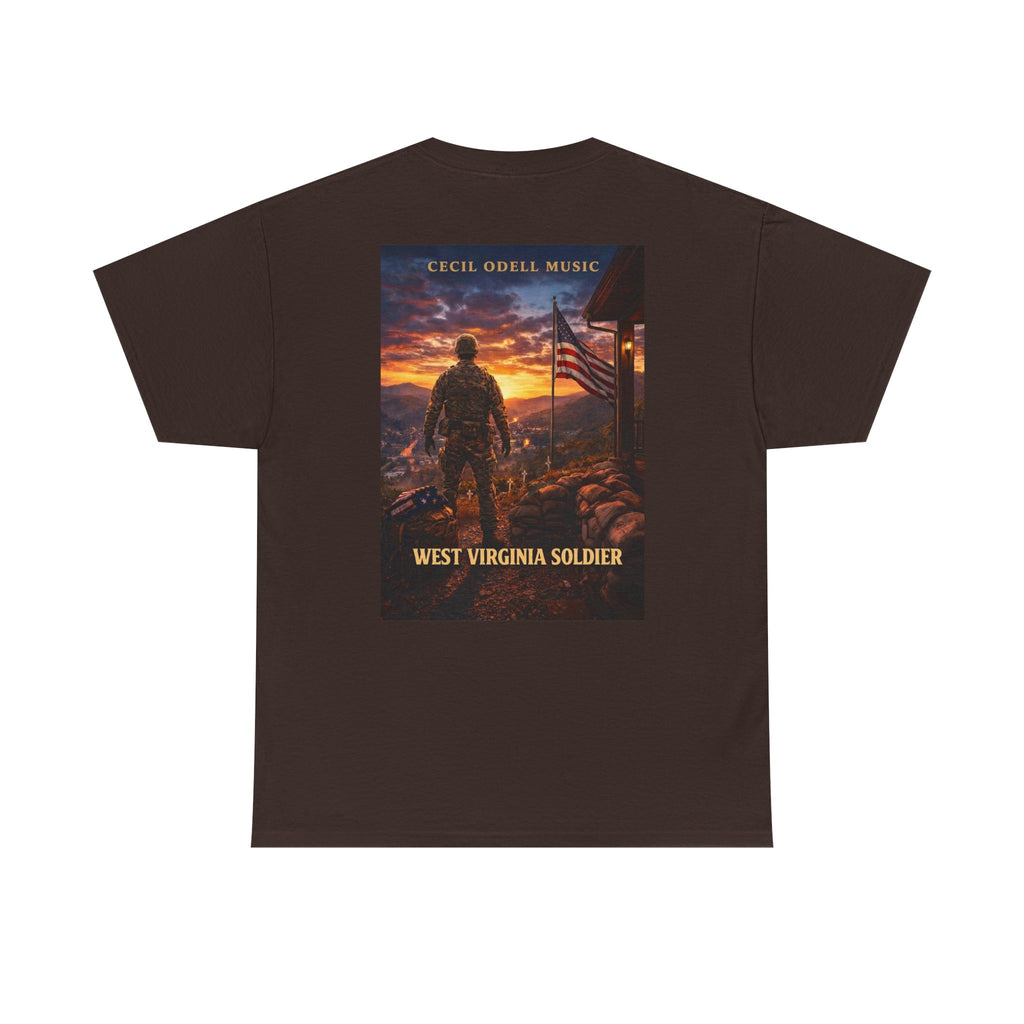 West Virginia Soldier T-Shirt: Patriotic Military Tee (Cecil Odell Music)