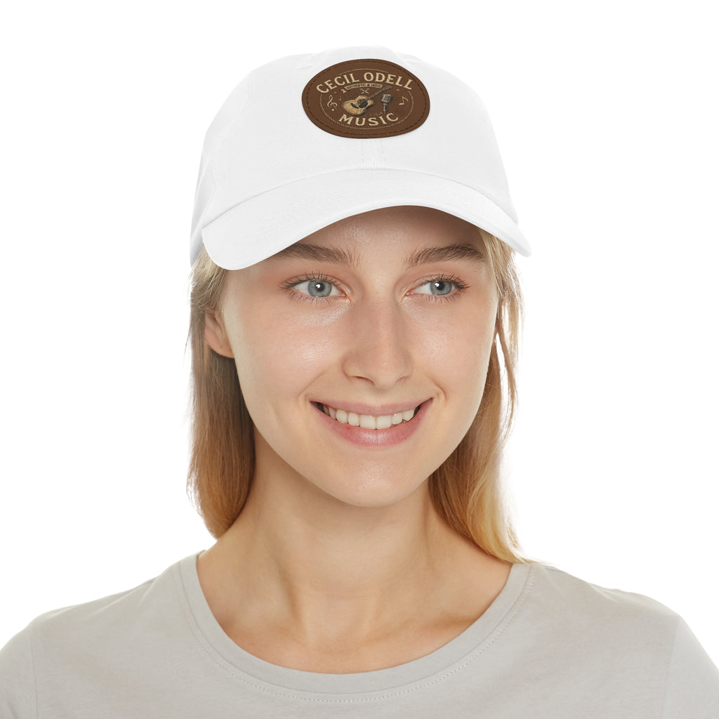Cecil Odell Music Leather Patch Dad Hat